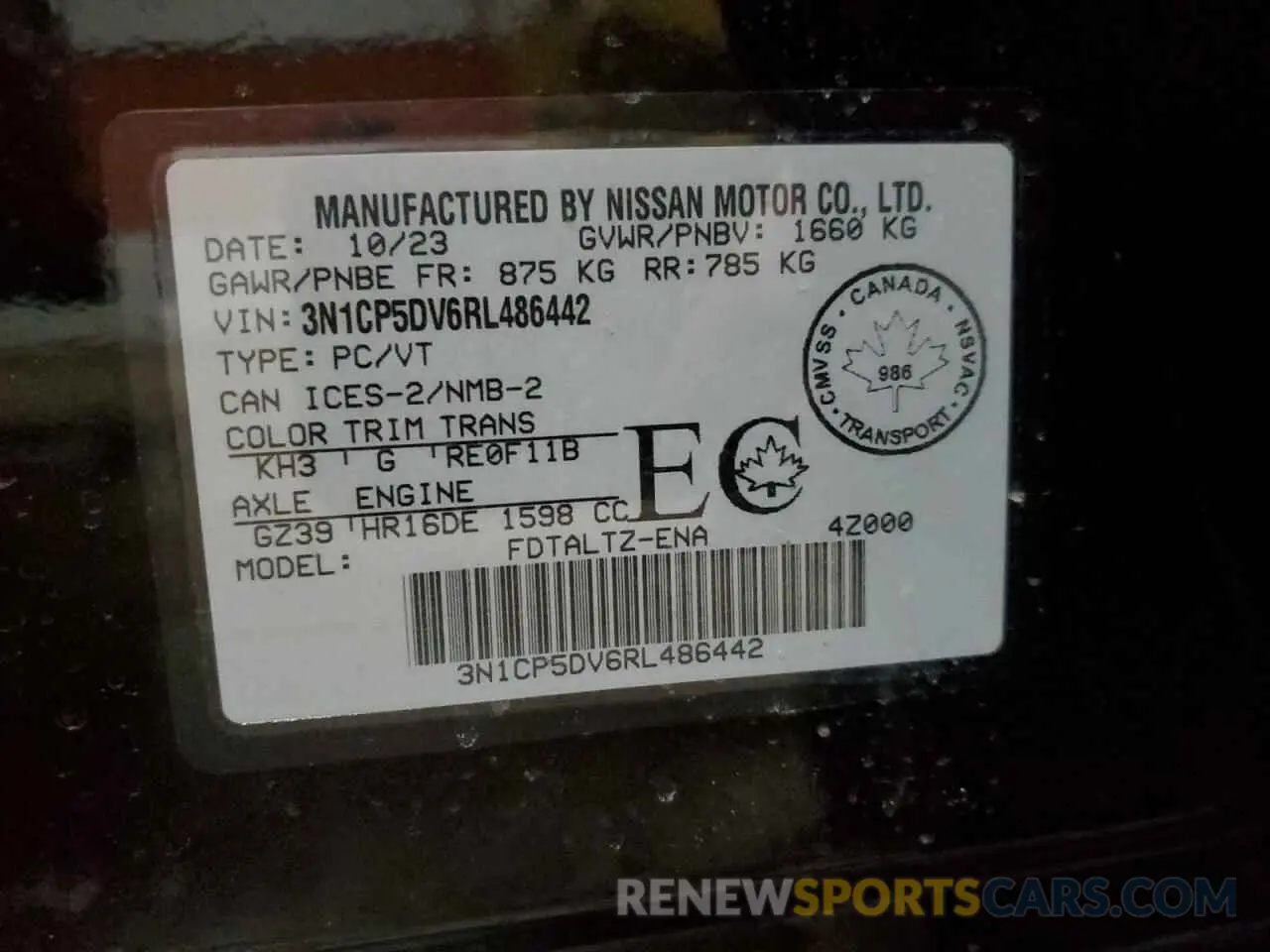 13 Photograph of a damaged car 3N1CP5DV6RL486442 NISSAN KICKS 2024