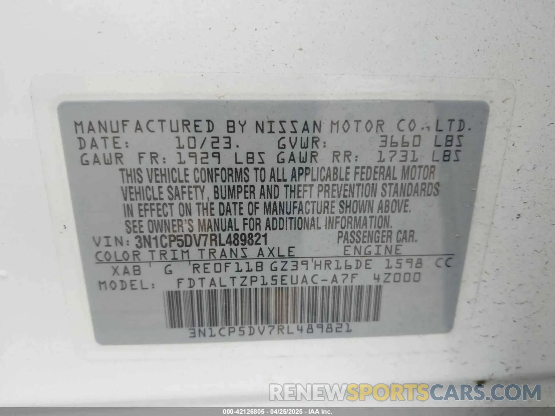 9 Photograph of a damaged car 3N1CP5DV7RL489821 NISSAN KICKS 2024