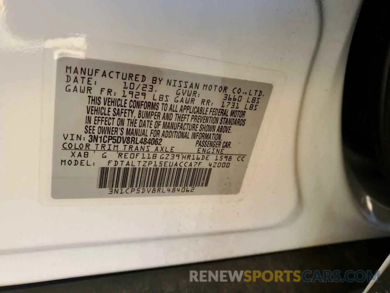 13 Photograph of a damaged car 3N1CP5DV8RL484062 NISSAN KICKS 2024