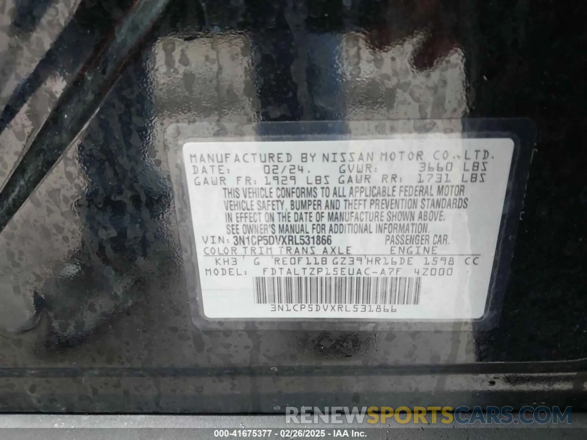 9 Photograph of a damaged car 3N1CP5DVXRL531866 NISSAN KICKS 2024
