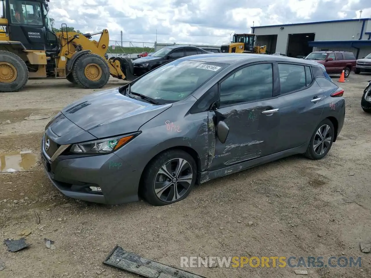 1 Photograph of a damaged car 1N4AZ1CP1KC306883 NISSAN LEAF 2019