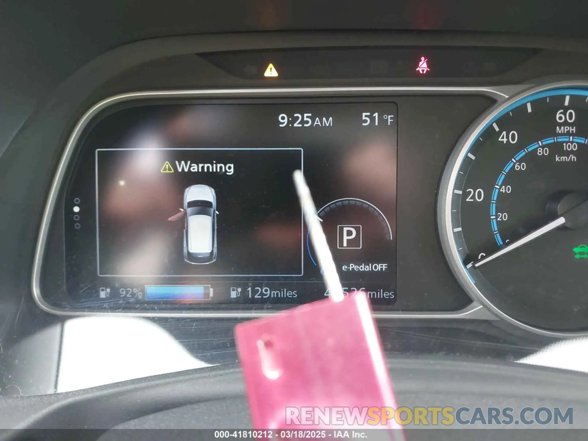 7 Photograph of a damaged car 1N4AZ1CP1KC313672 NISSAN LEAF 2019