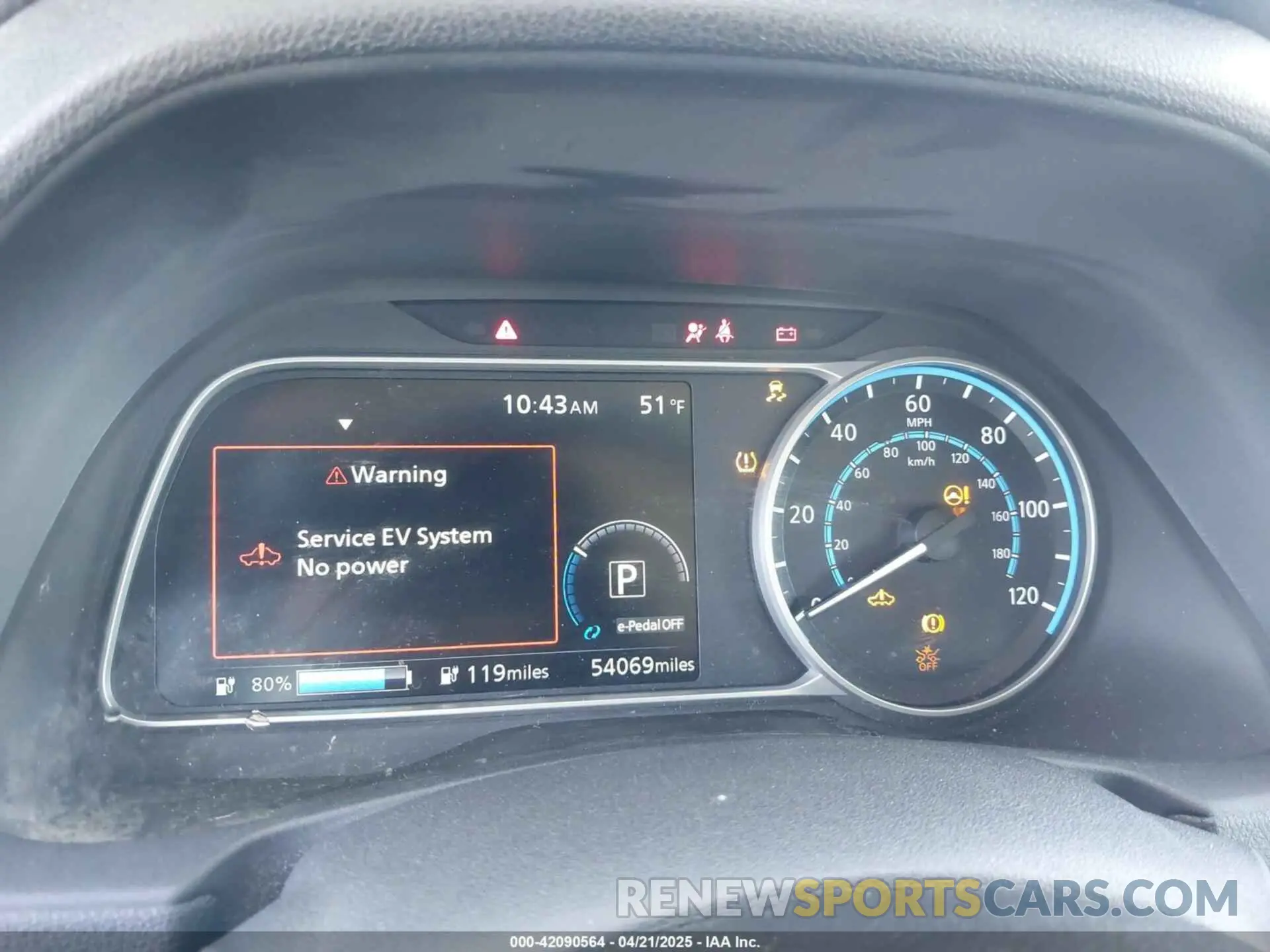17 Photograph of a damaged car 1N4AZ1CP6KC304997 NISSAN LEAF 2019