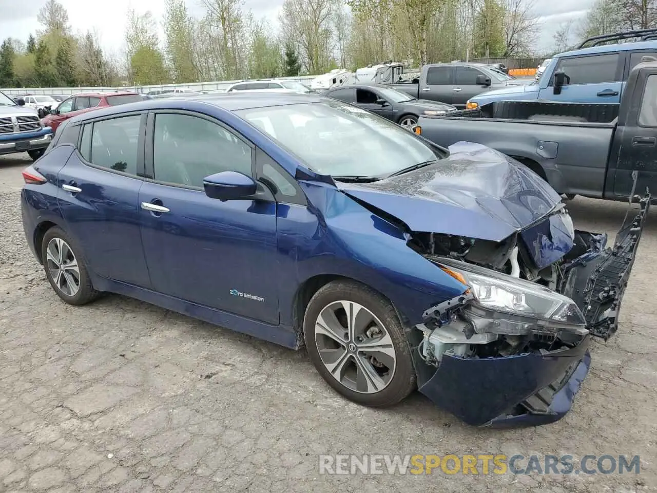 4 Photograph of a damaged car 1N4AZ1CP6KC305535 NISSAN LEAF 2019
