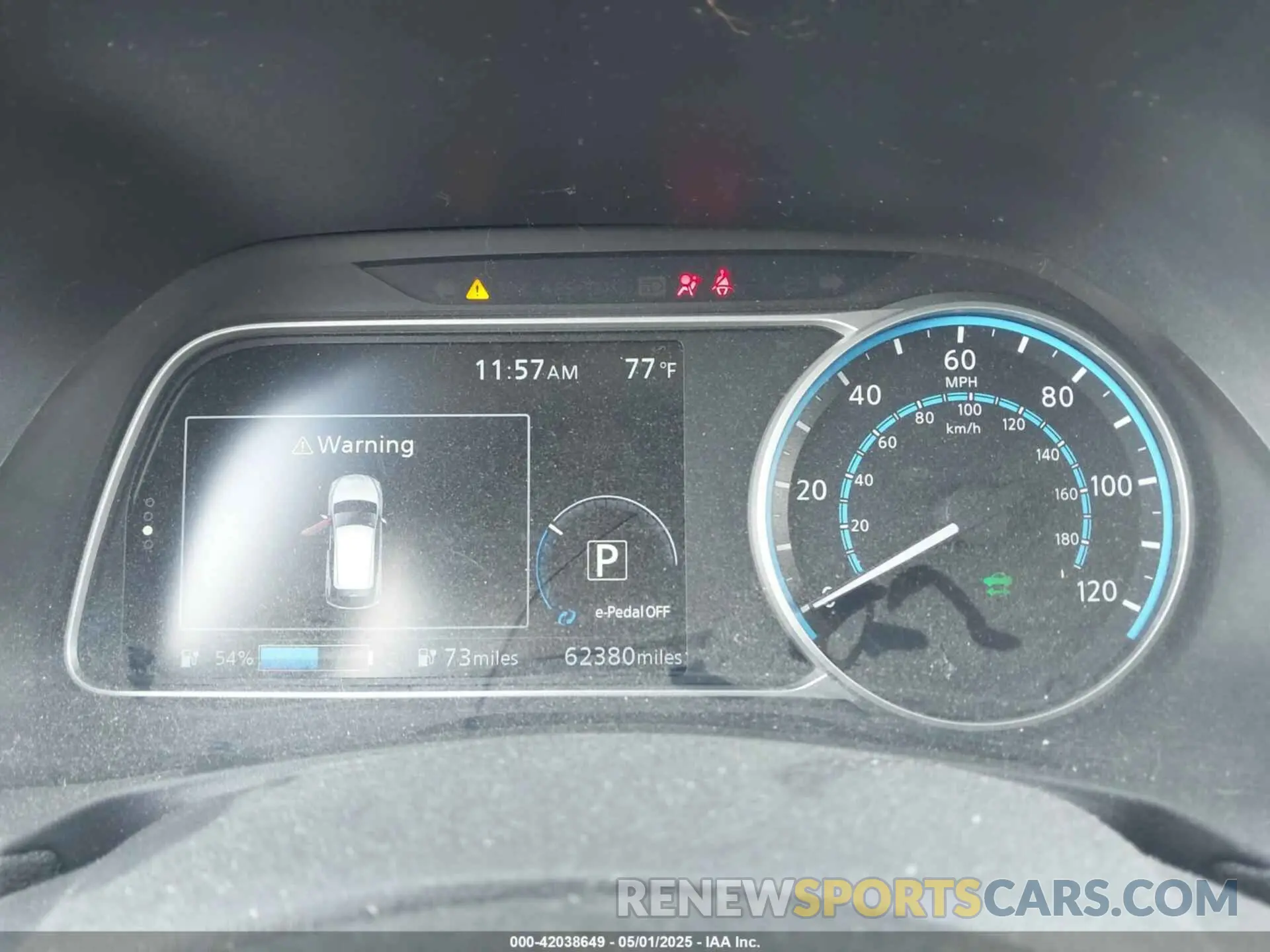 7 Photograph of a damaged car 1N4AZ1CP8KC301860 NISSAN LEAF 2019