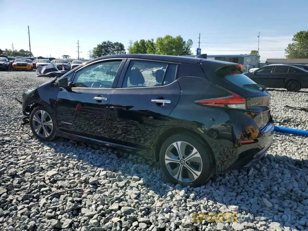 2 Photograph of a damaged car 1N4AZ1CP8KC313703 NISSAN LEAF 2019