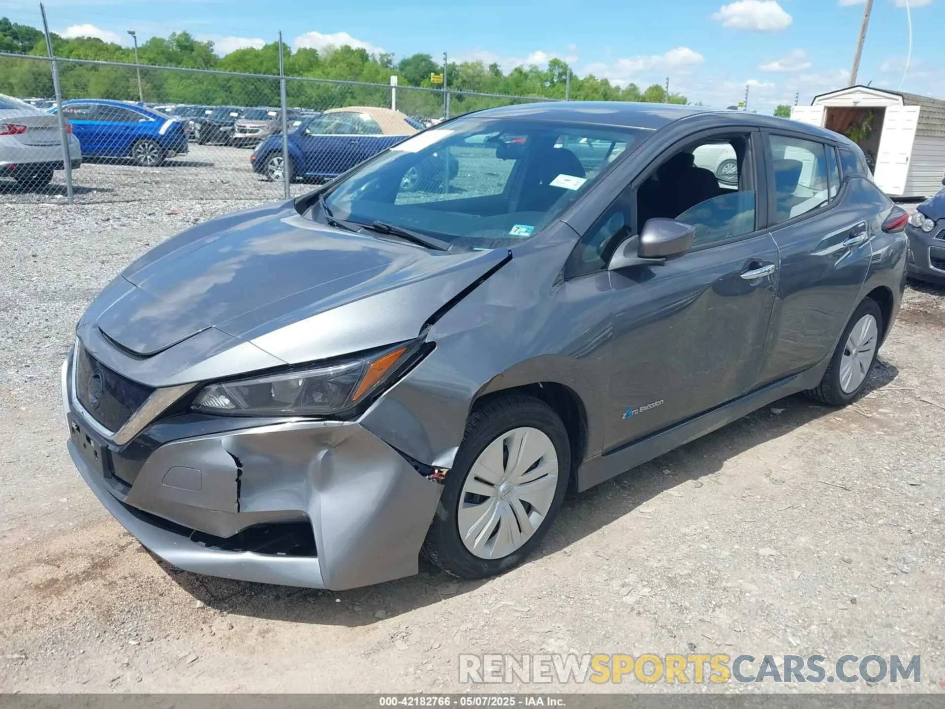 2 Photograph of a damaged car 1N4AZ1CP9KC305660 NISSAN LEAF 2019