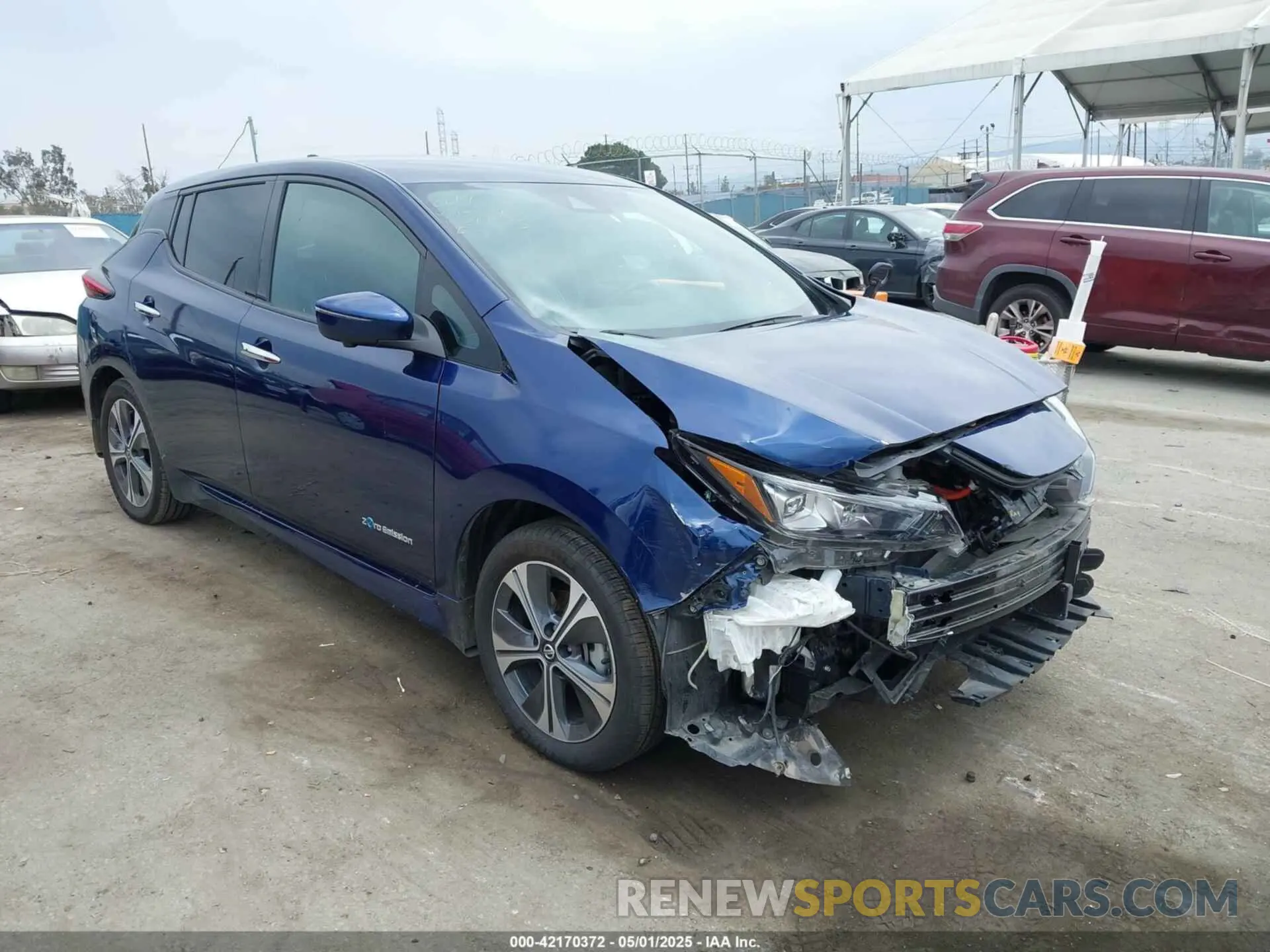 1 Photograph of a damaged car 1N4BZ1CP0KC308693 NISSAN LEAF 2019