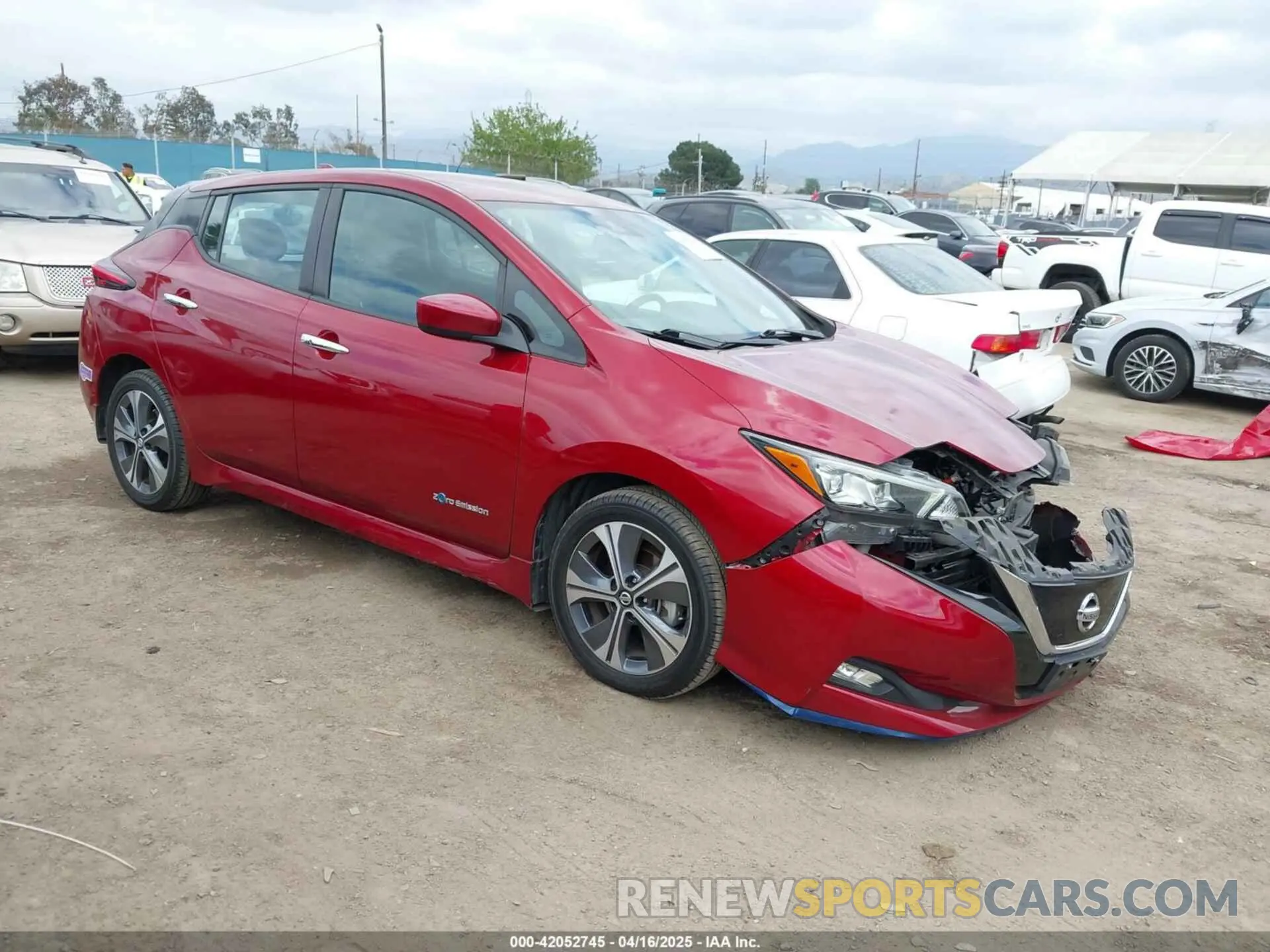 1 Photograph of a damaged car 1N4BZ1CP9KC311818 NISSAN LEAF 2019