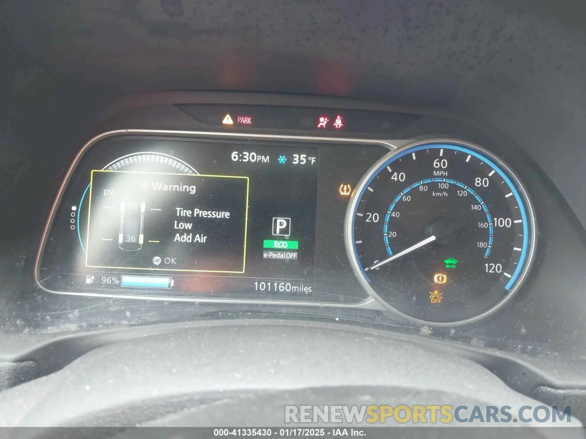 7 Photograph of a damaged car 1N4BZ1CPXKC321208 NISSAN LEAF 2019