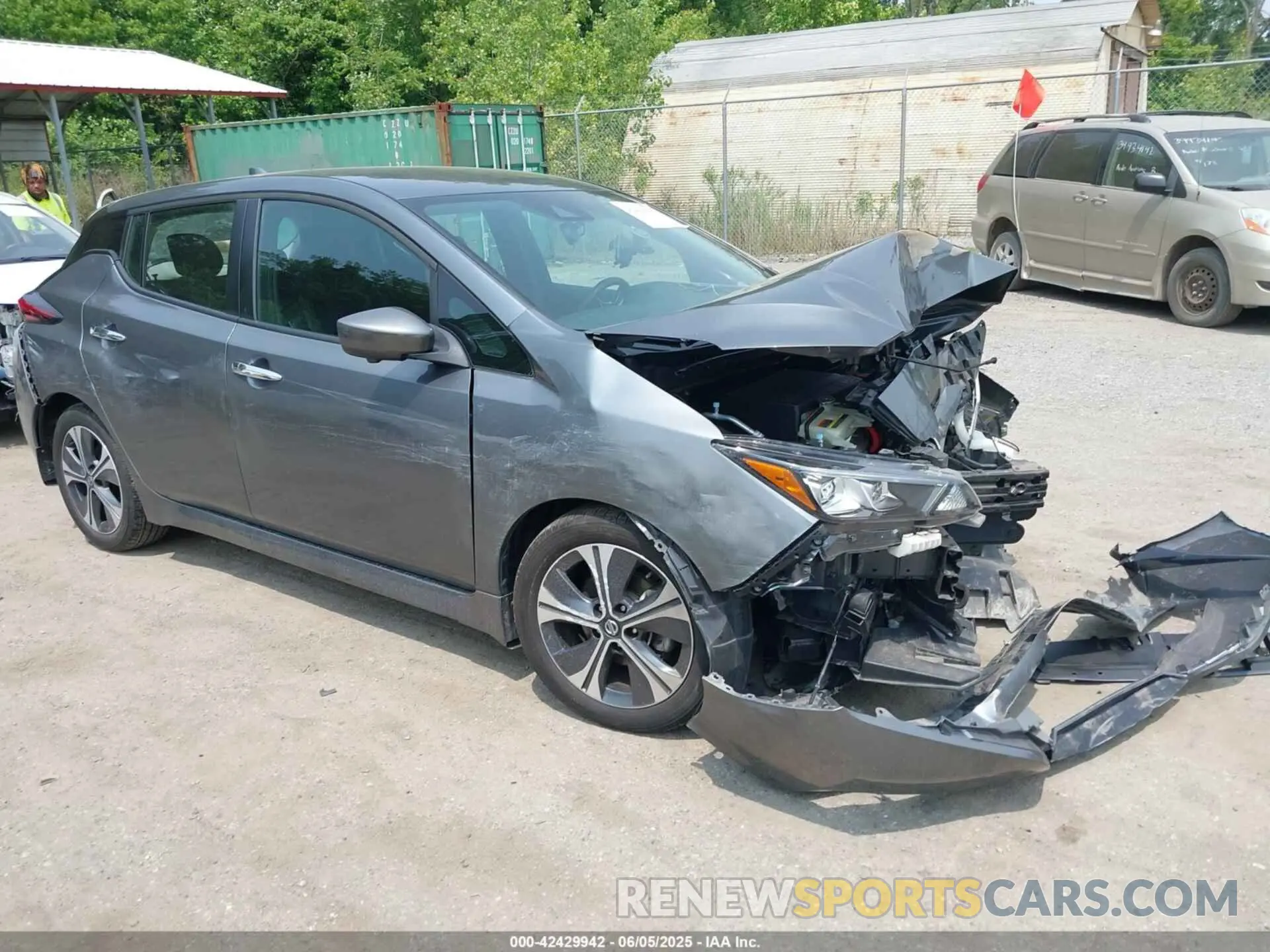 1 Photograph of a damaged car 1N4AZ1CP0LC306567 NISSAN LEAF 2020