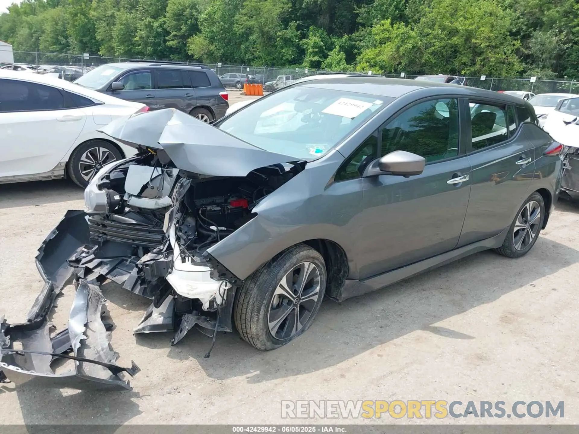 2 Photograph of a damaged car 1N4AZ1CP0LC306567 NISSAN LEAF 2020