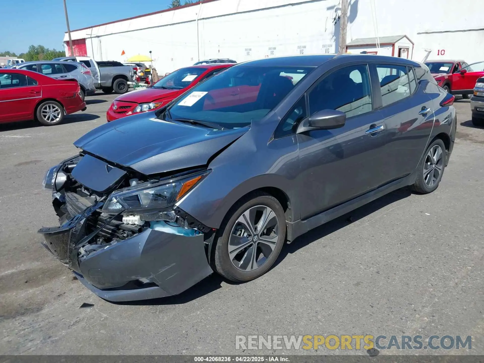 2 Photograph of a damaged car 1N4AZ1CP4LC307981 NISSAN LEAF 2020