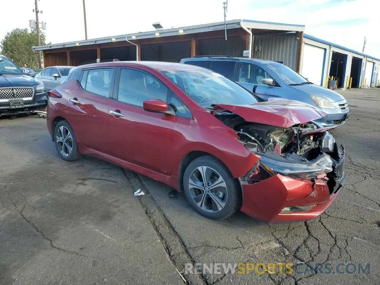4 Photograph of a damaged car 1N4BZ1CP7LC307977 NISSAN LEAF 2020
