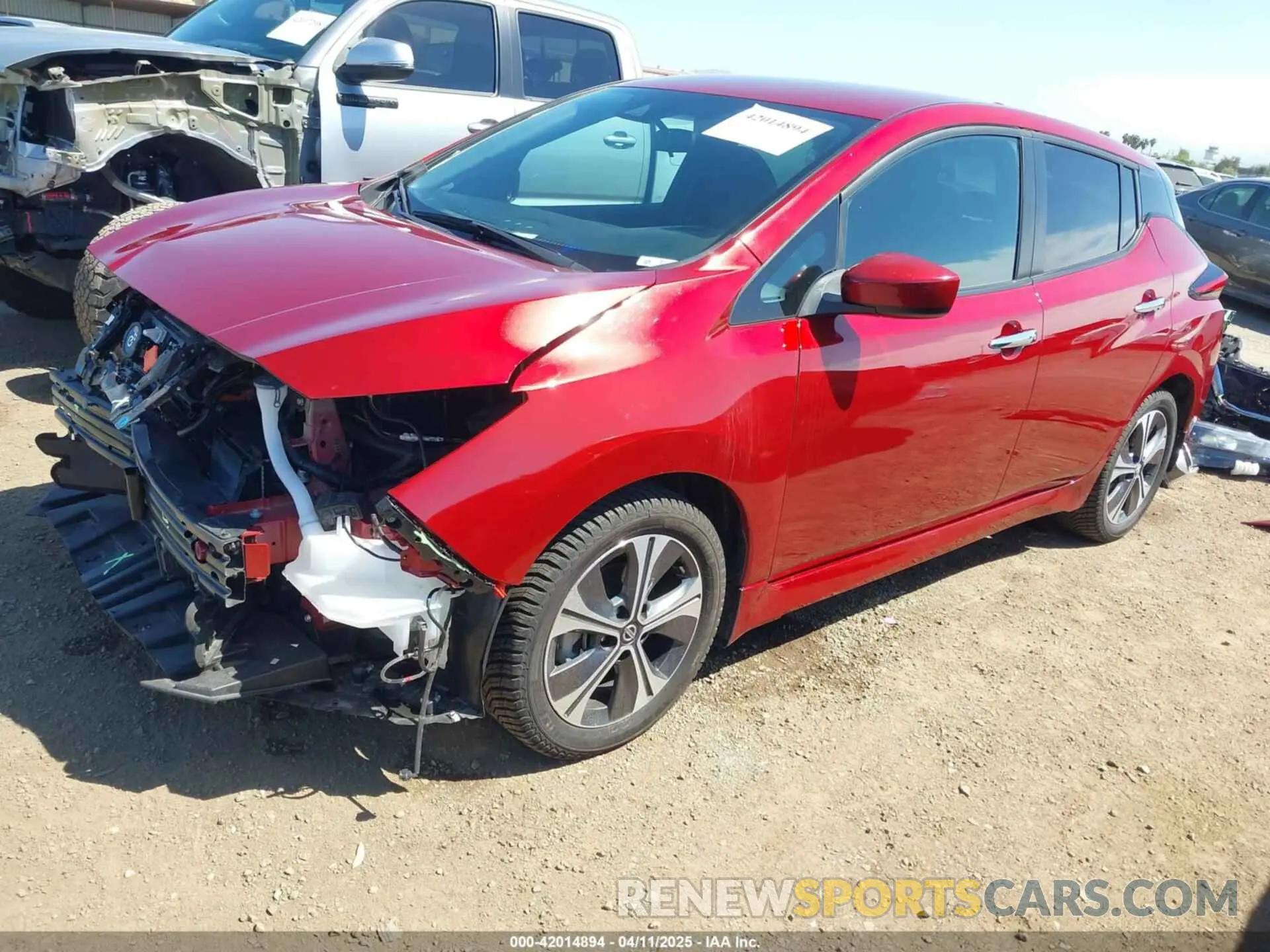 2 Photograph of a damaged car 1N4BZ1CP8LC304991 NISSAN LEAF 2020