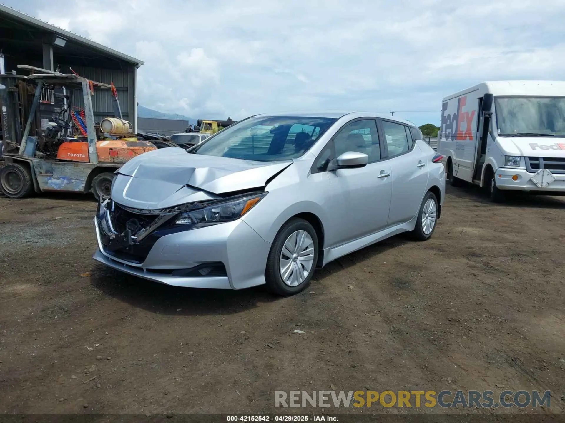 2 Photograph of a damaged car 1N4AZ1BV1MC554277 NISSAN LEAF 2021