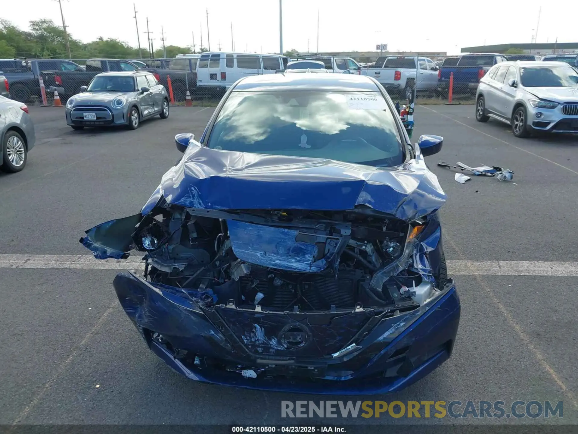 13 Photograph of a damaged car 1N4AZ1BV9MC554222 NISSAN LEAF 2021