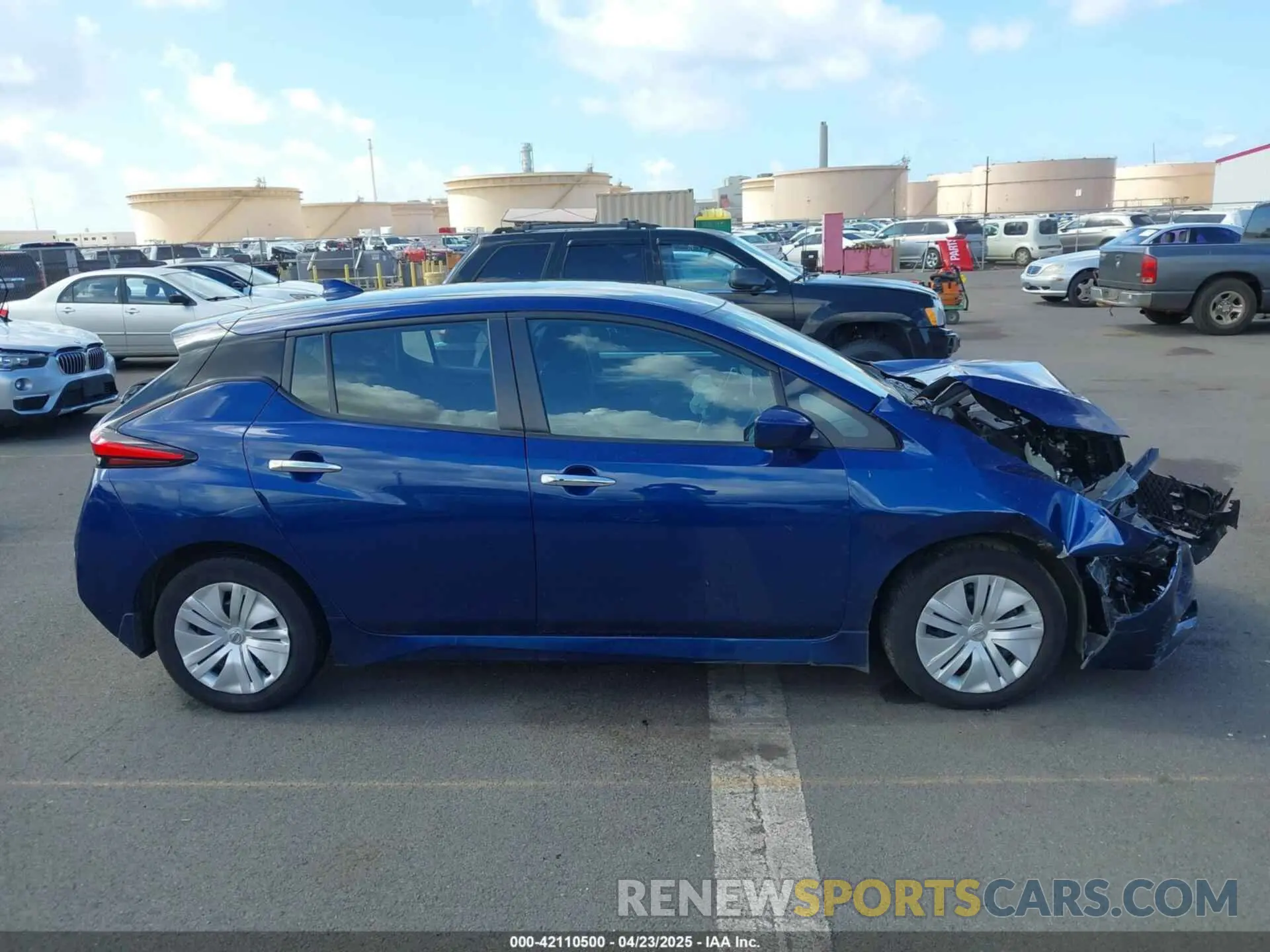 14 Photograph of a damaged car 1N4AZ1BV9MC554222 NISSAN LEAF 2021