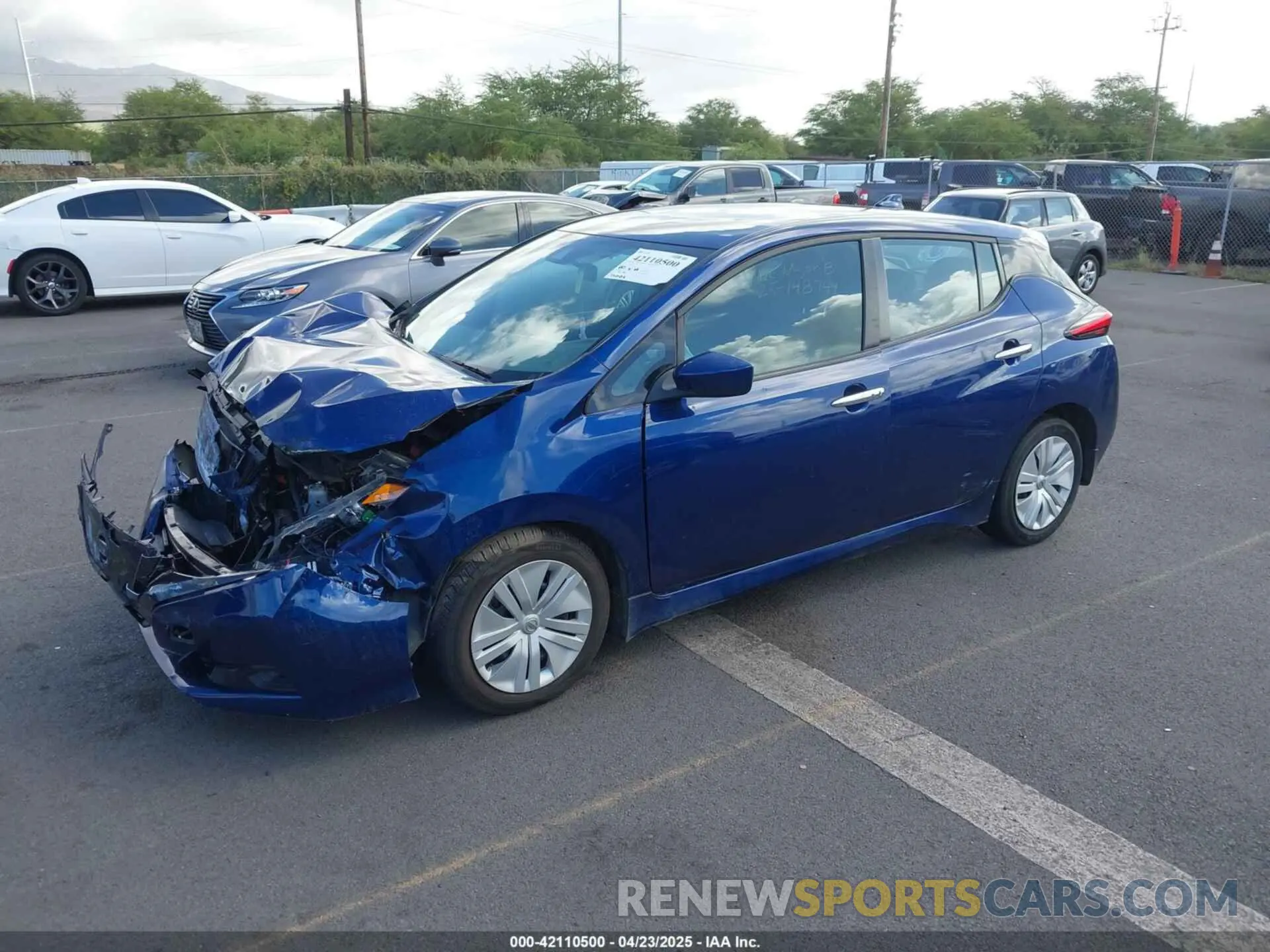 2 Photograph of a damaged car 1N4AZ1BV9MC554222 NISSAN LEAF 2021