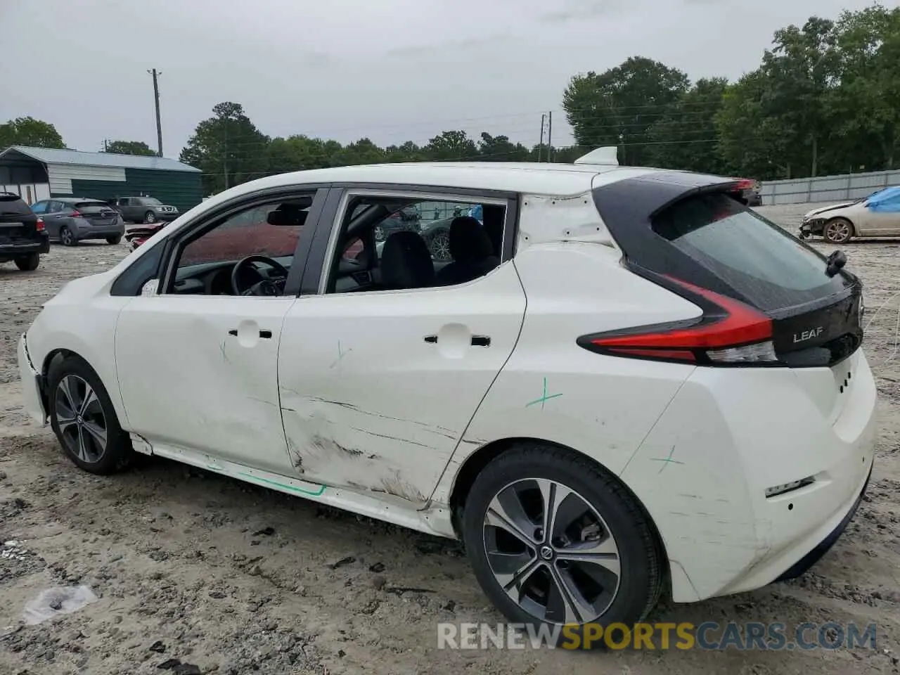 2 Photograph of a damaged car 1N4AZ1CV2MC550141 NISSAN LEAF 2021