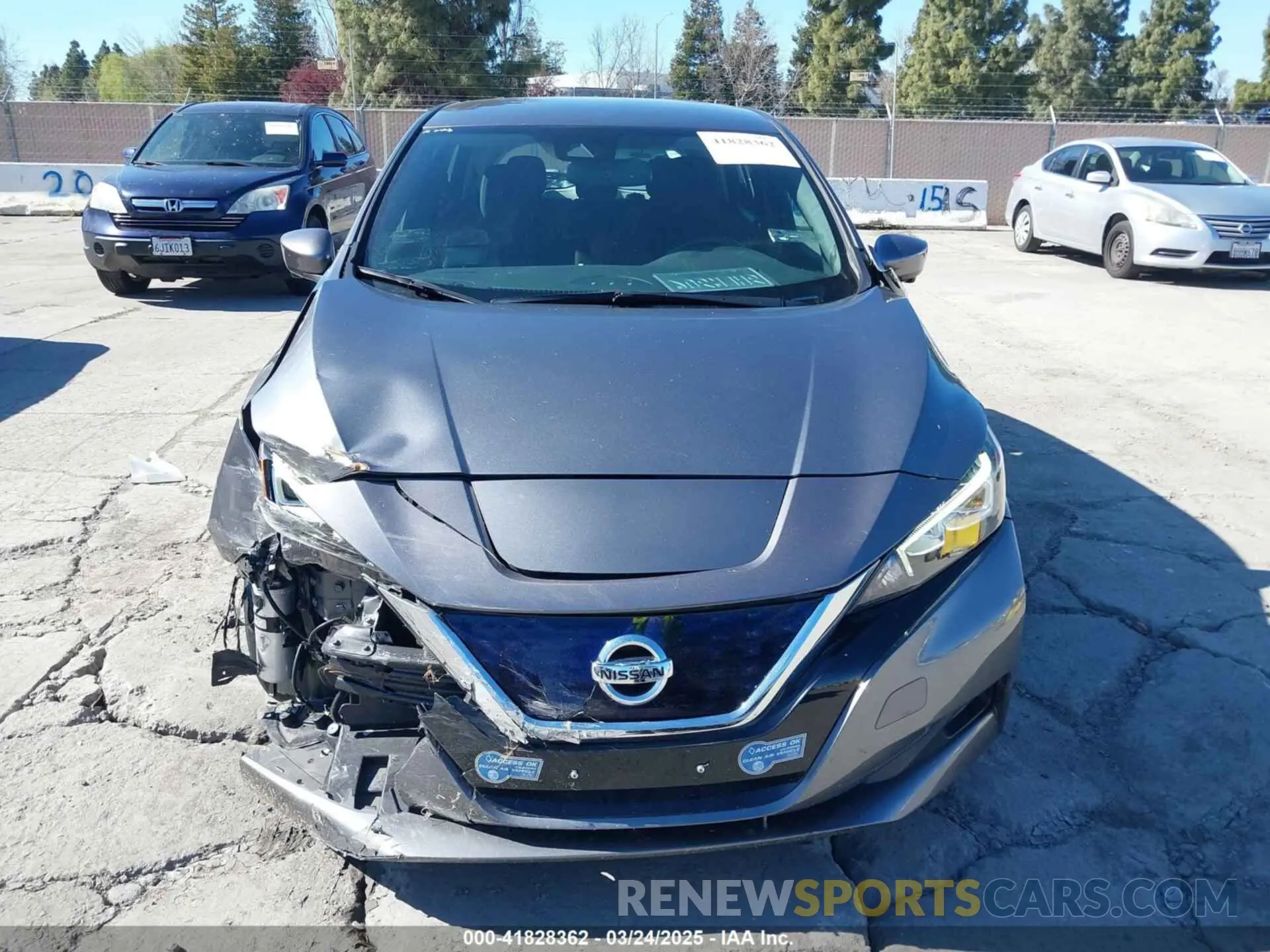 12 Photograph of a damaged car 1N4AZ1CV4MC551890 NISSAN LEAF 2021