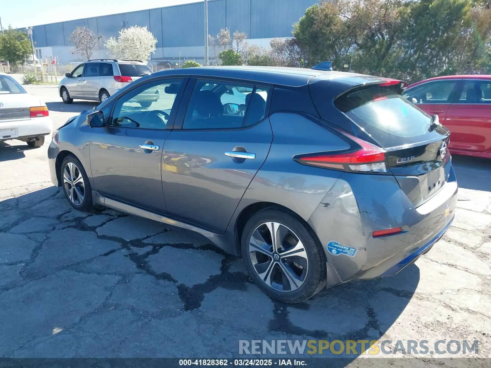 3 Photograph of a damaged car 1N4AZ1CV4MC551890 NISSAN LEAF 2021