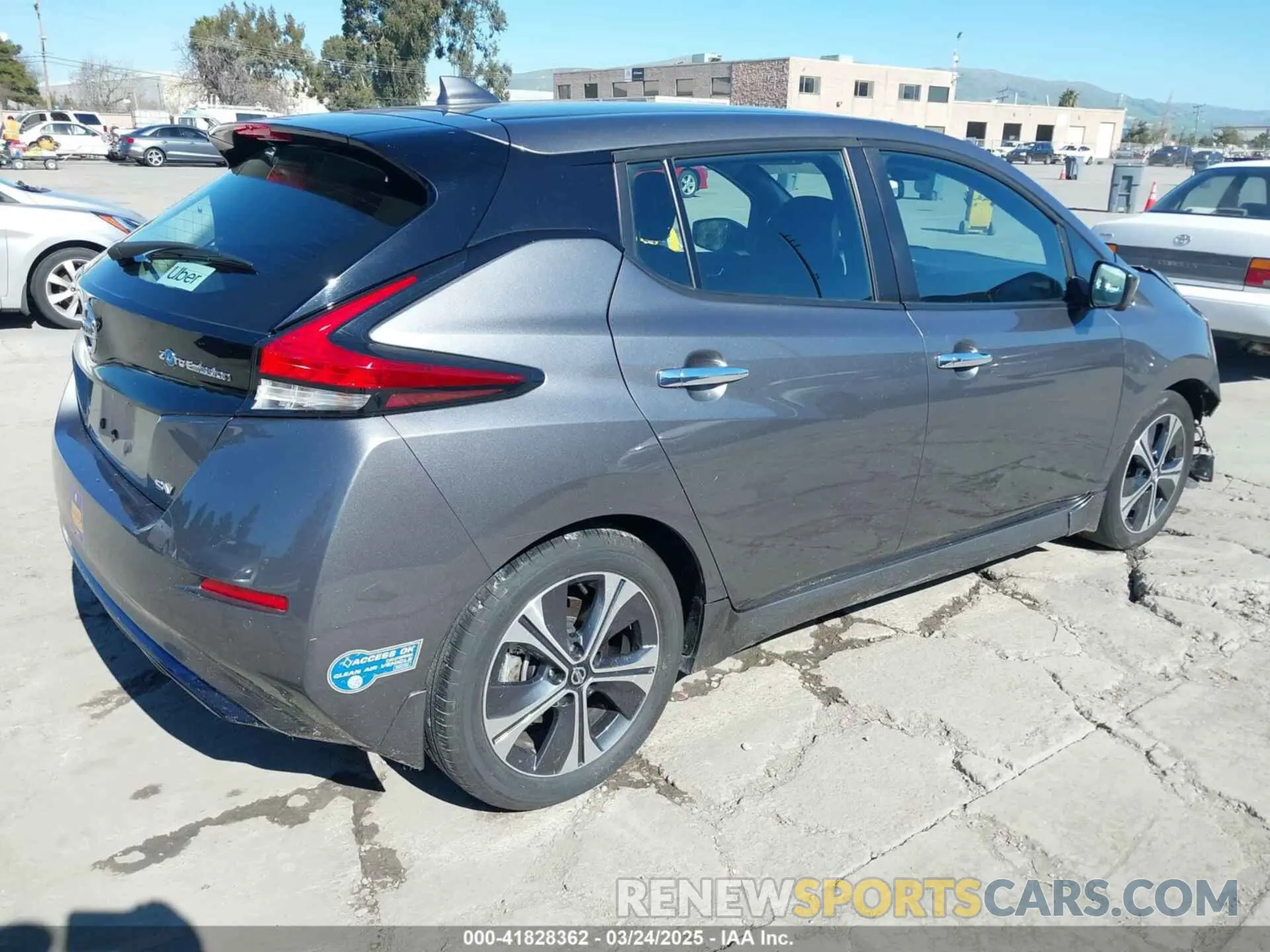 4 Photograph of a damaged car 1N4AZ1CV4MC551890 NISSAN LEAF 2021