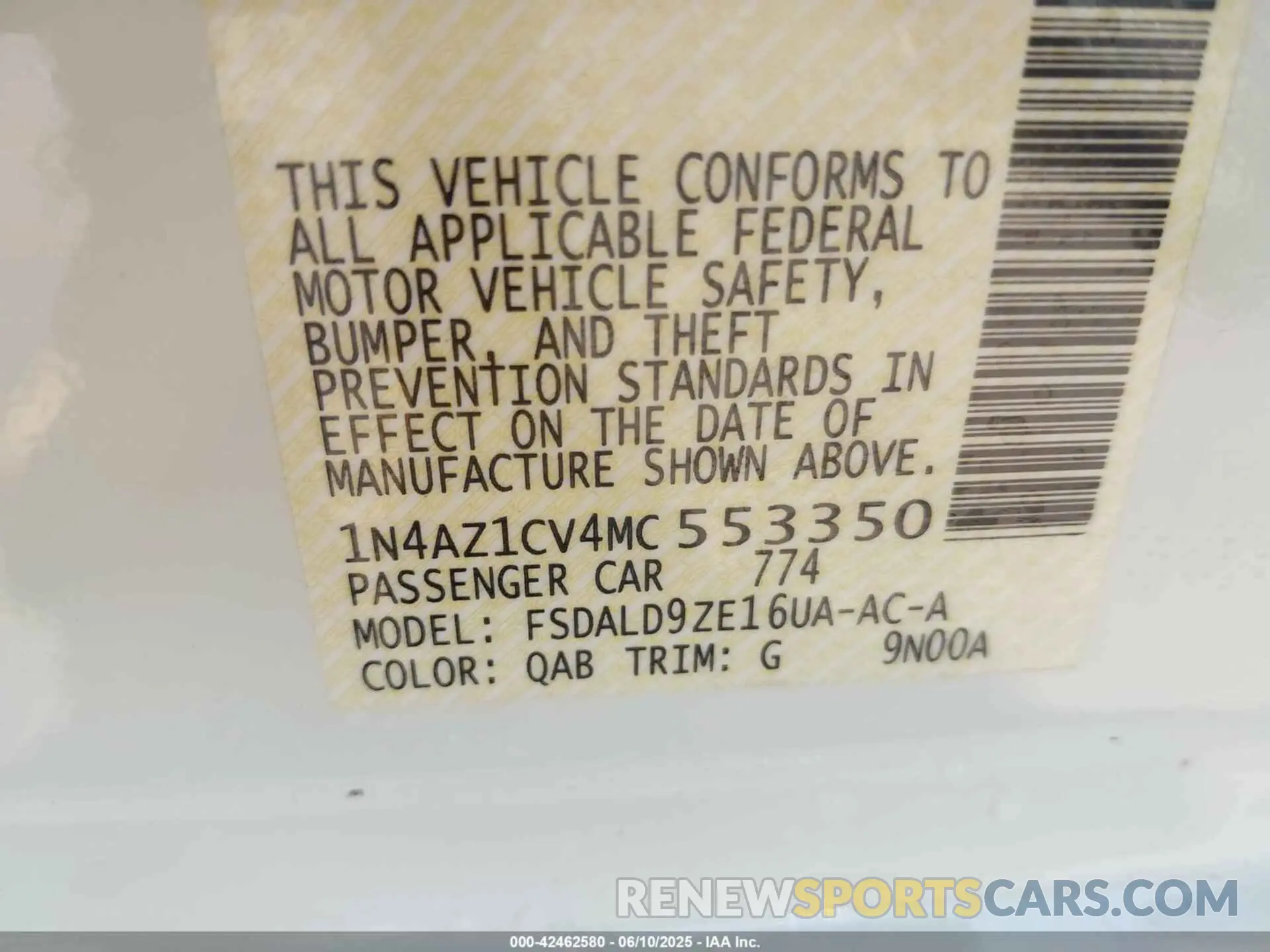 9 Photograph of a damaged car 1N4AZ1CV4MC553350 NISSAN LEAF 2021