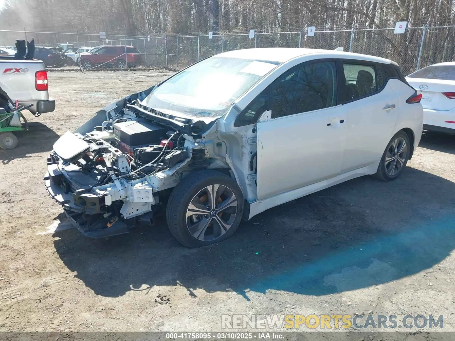 2 Photograph of a damaged car 1N4AZ1CV8MC556168 NISSAN LEAF 2021