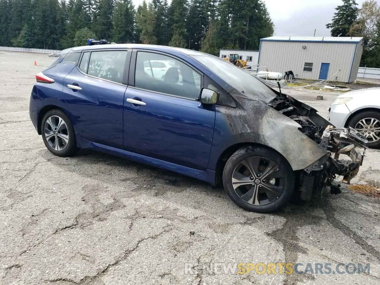 4 Photograph of a damaged car 1N4AZ1CVXMC553109 NISSAN LEAF 2021
