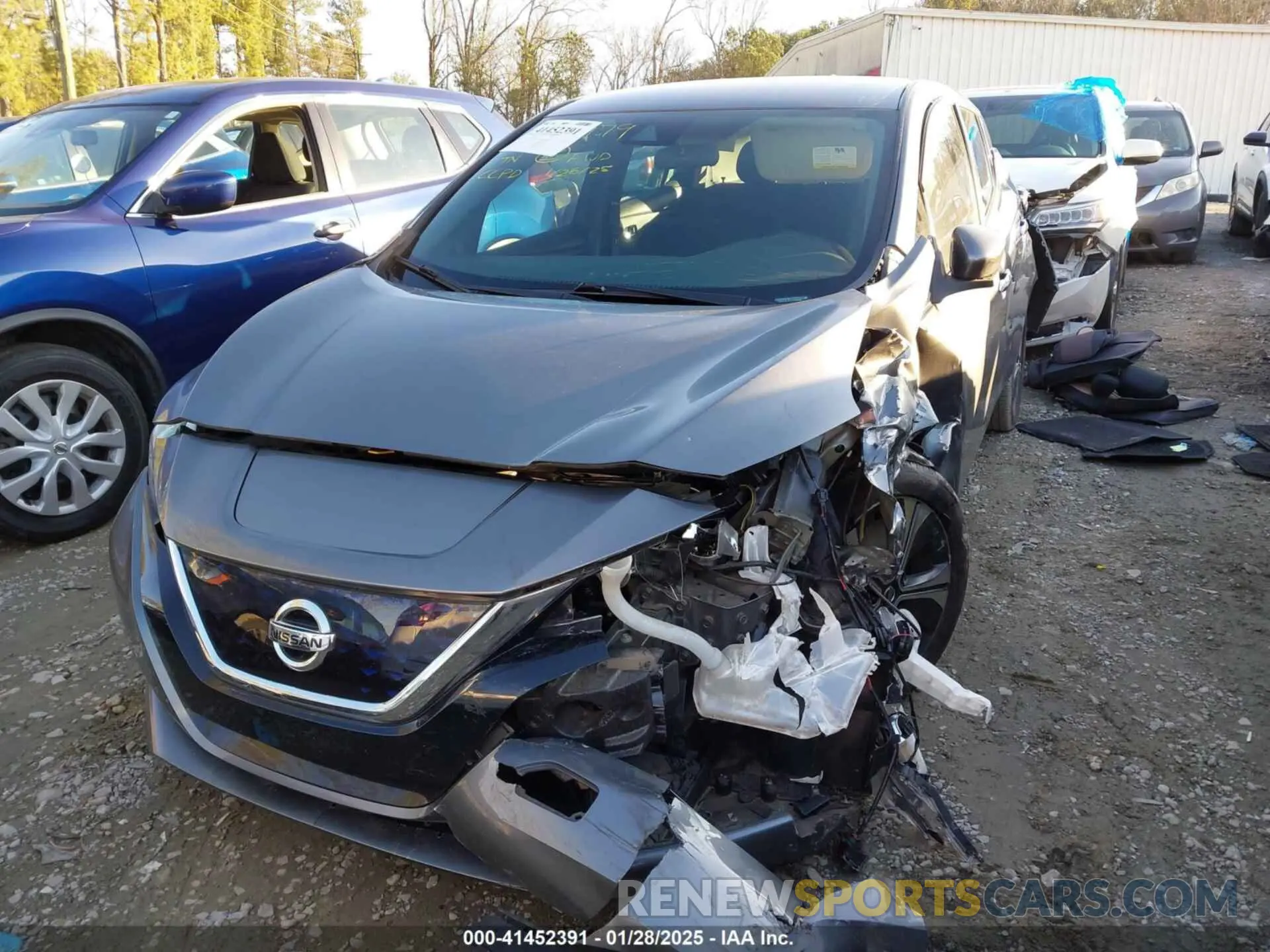 2 Photograph of a damaged car 1N4AZ1CVXMC553479 NISSAN LEAF 2021