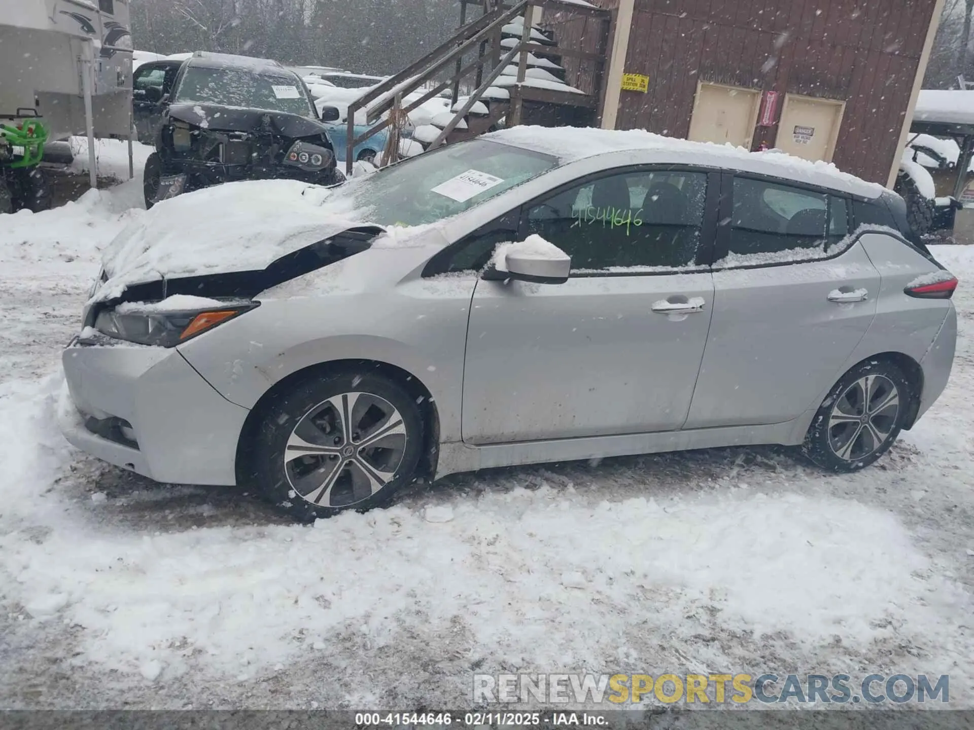 14 Photograph of a damaged car 1N4AZ1CVXMC557032 NISSAN LEAF 2021