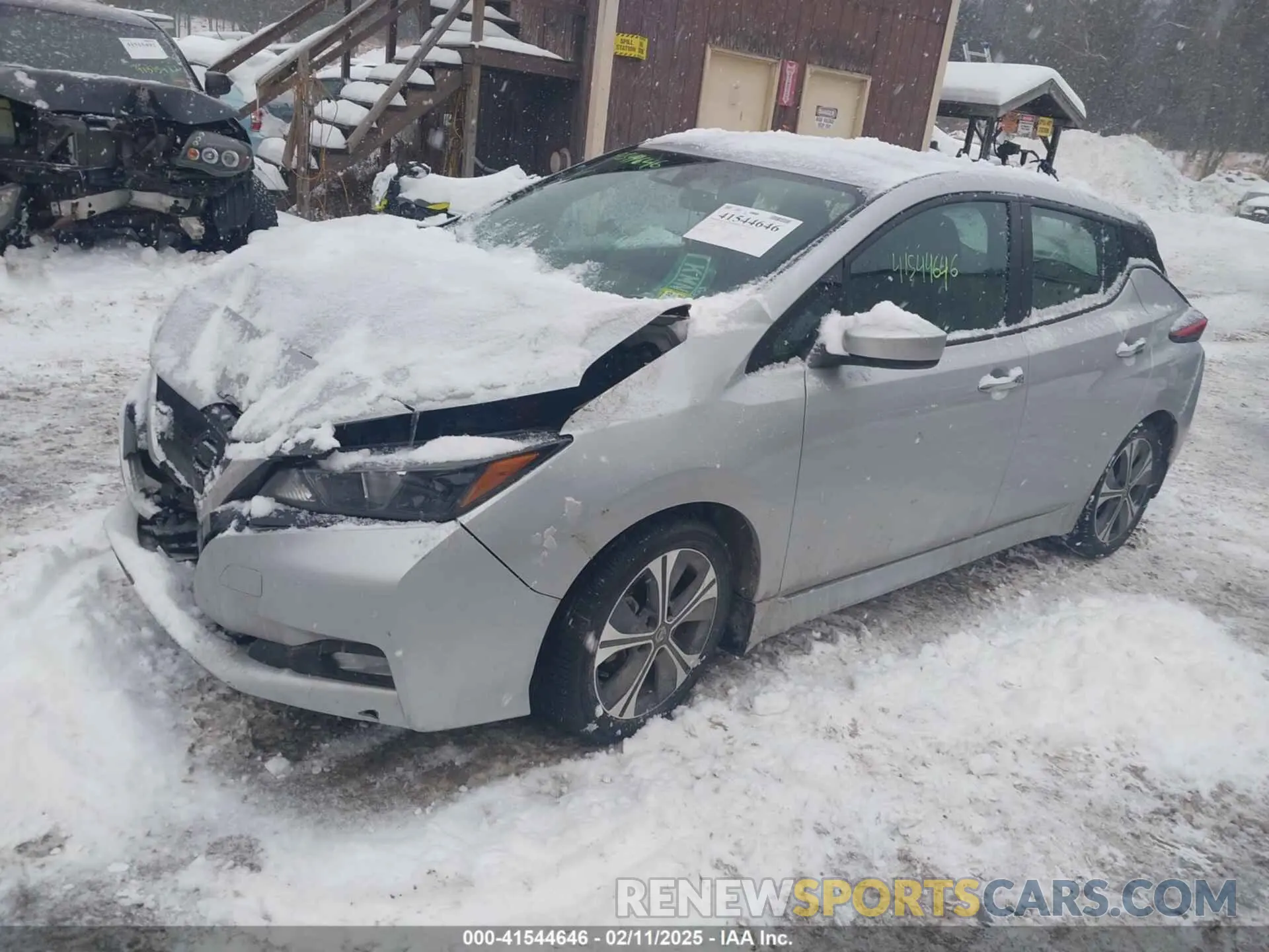 2 Photograph of a damaged car 1N4AZ1CVXMC557032 NISSAN LEAF 2021