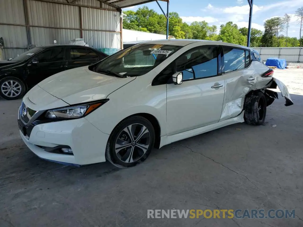 1 Photograph of a damaged car 1N4BZ1DV3MC555061 NISSAN LEAF 2021
