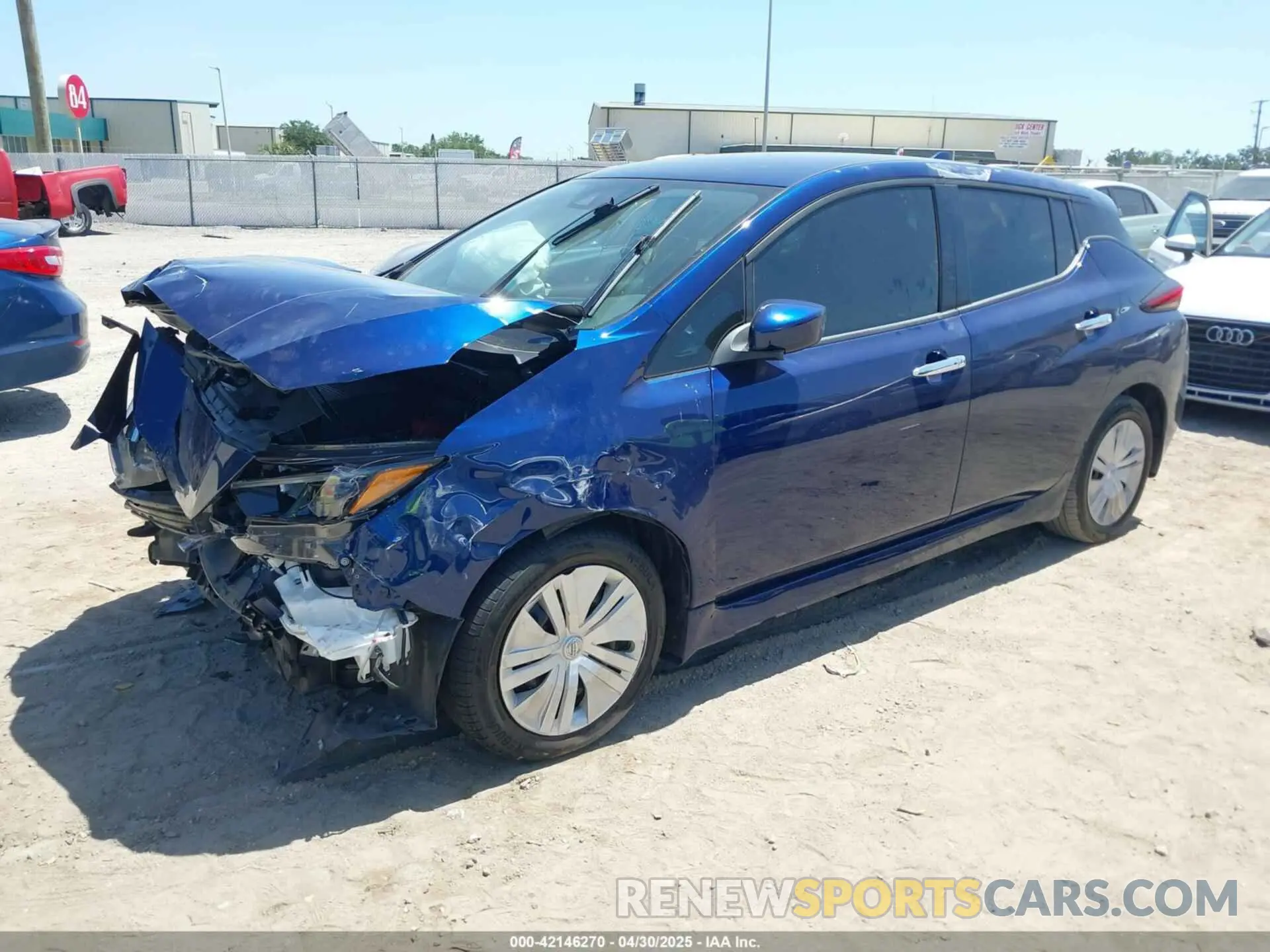 2 Photograph of a damaged car 1N4AZ1BV3NC564052 NISSAN LEAF 2022