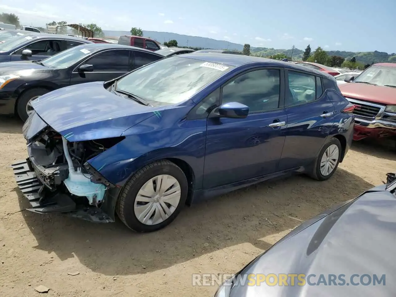 1 Photograph of a damaged car 1N4AZ1BVXNC563805 NISSAN LEAF 2022
