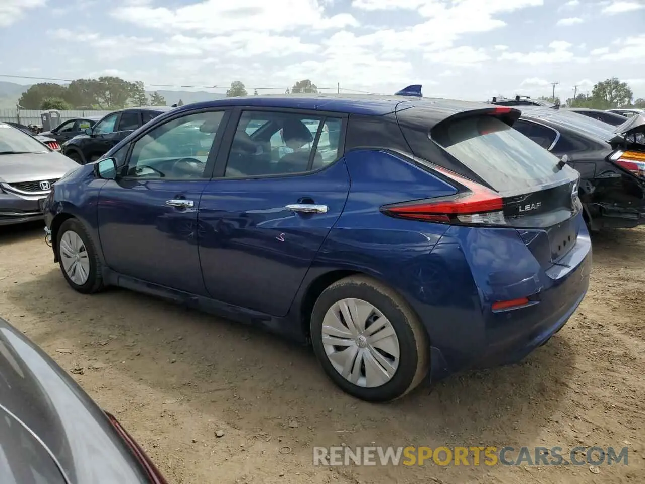 2 Photograph of a damaged car 1N4AZ1BVXNC563805 NISSAN LEAF 2022