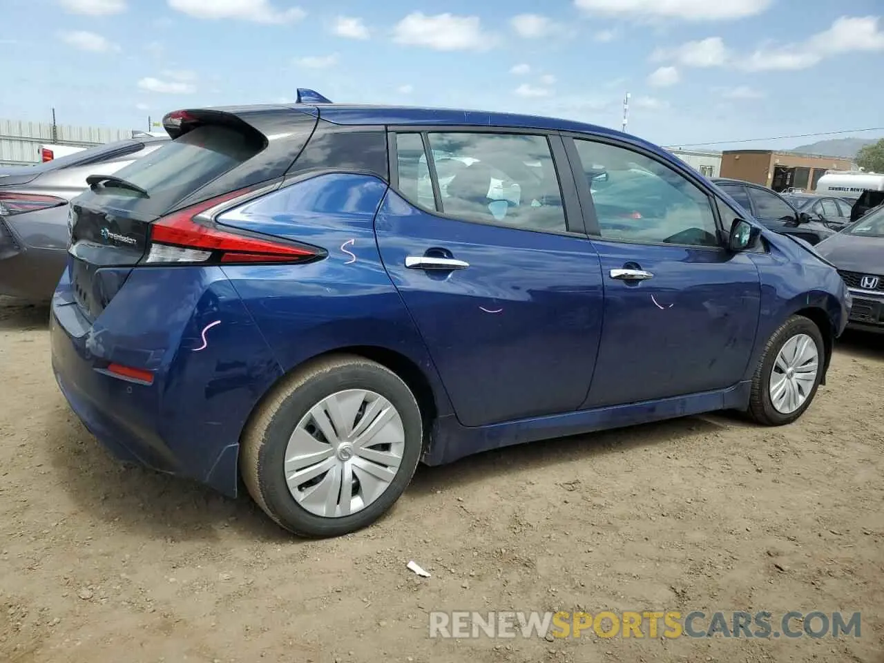 3 Photograph of a damaged car 1N4AZ1BVXNC563805 NISSAN LEAF 2022
