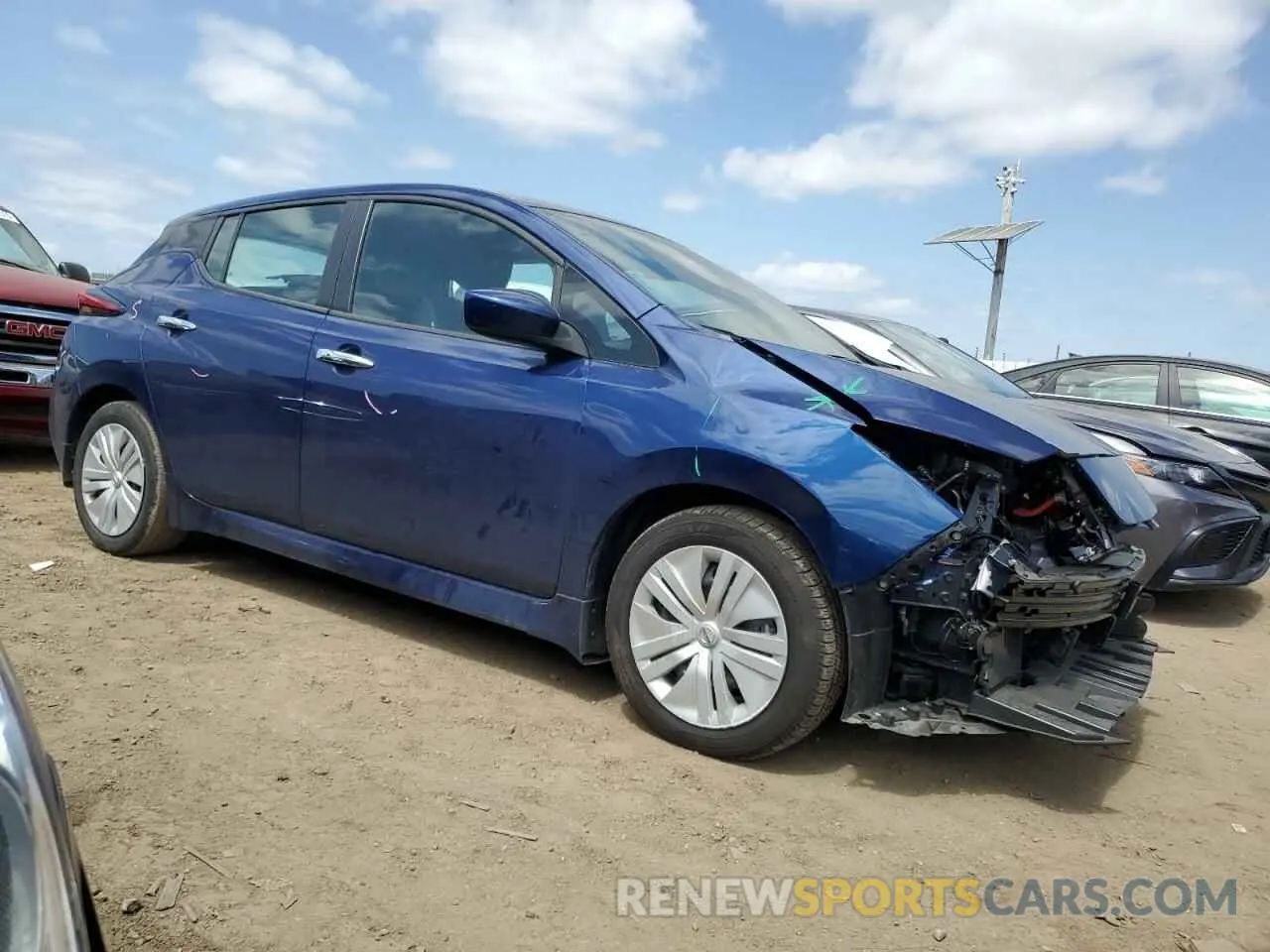 4 Photograph of a damaged car 1N4AZ1BVXNC563805 NISSAN LEAF 2022