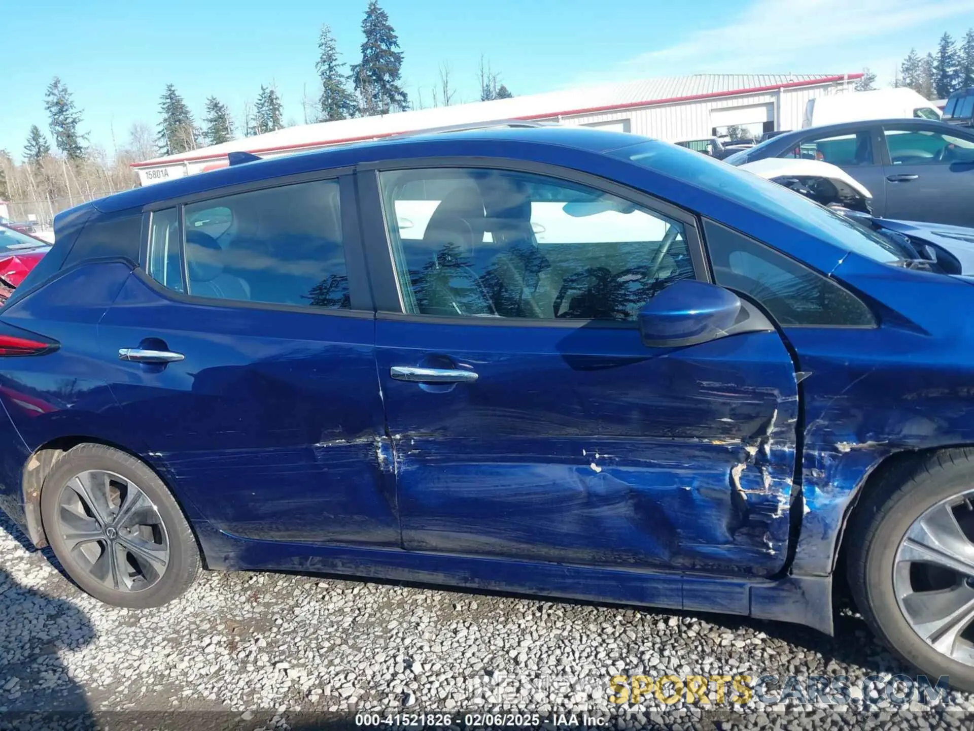 13 Photograph of a damaged car 1N4AZ1CV4NC563975 NISSAN LEAF 2022
