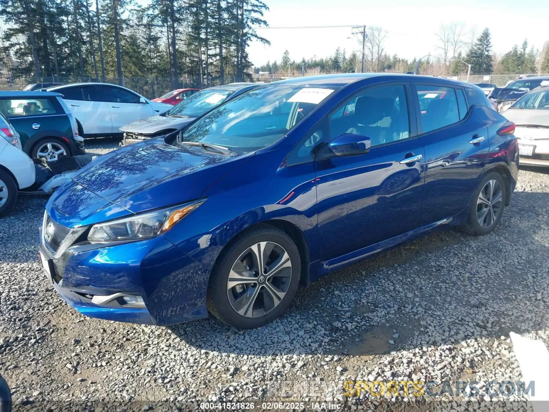 2 Photograph of a damaged car 1N4AZ1CV4NC563975 NISSAN LEAF 2022