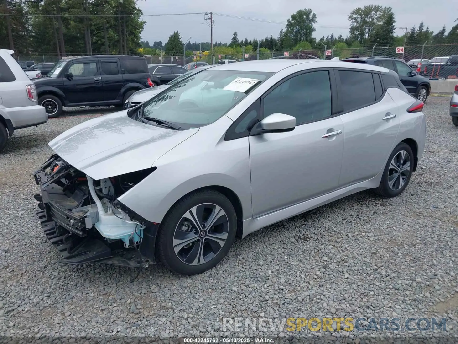 2 Photograph of a damaged car 1N4AZ1CV5NC551964 NISSAN LEAF 2022