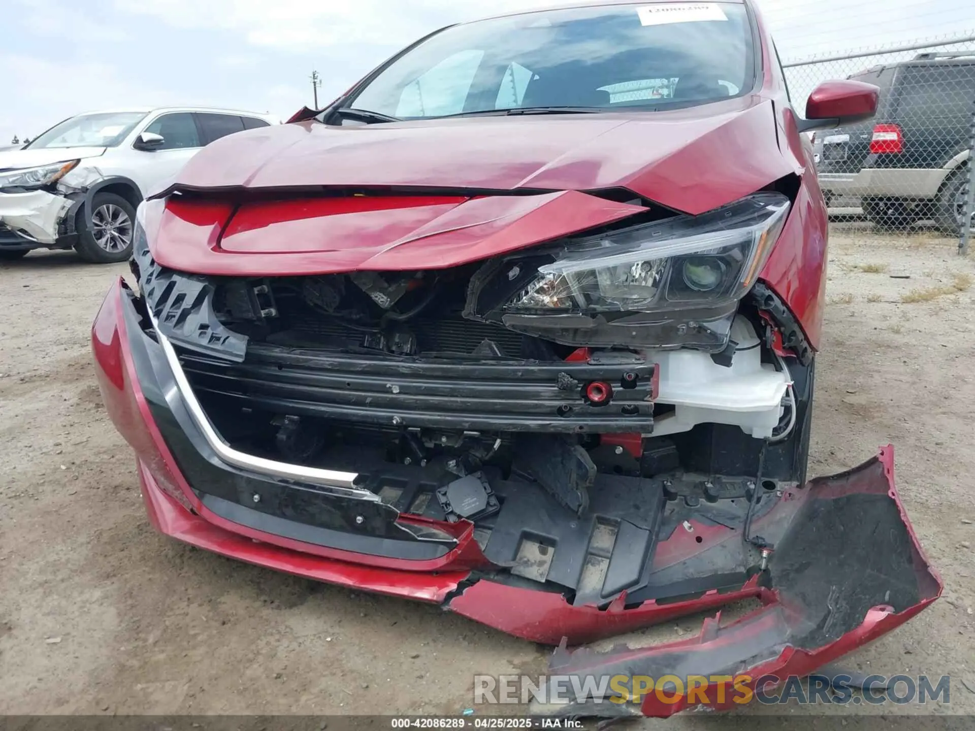 6 Photograph of a damaged car 1N4AZ1CV8NC563090 NISSAN LEAF 2022