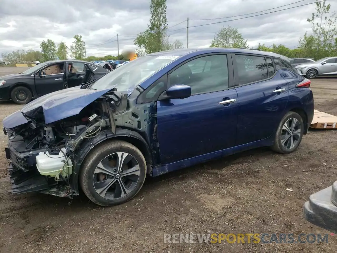 1 Photograph of a damaged car 1N4BZ1CV3NC559906 NISSAN LEAF 2022