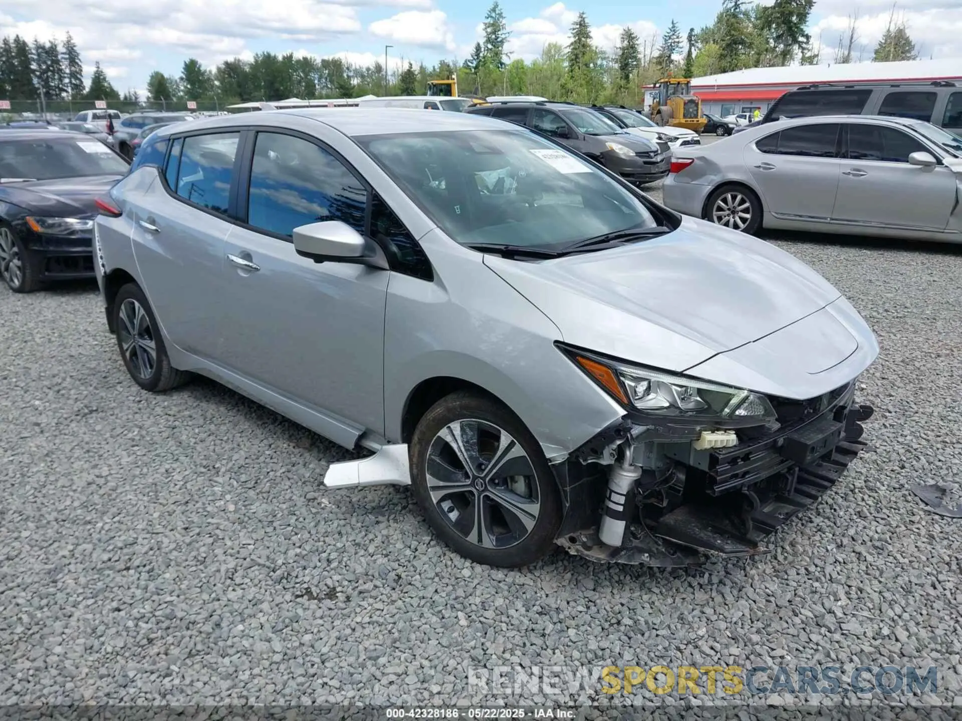 1 Photograph of a damaged car 1N4BZ1CV4NC550485 NISSAN LEAF 2022
