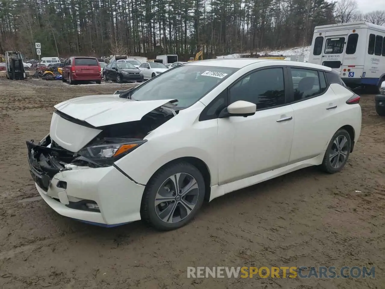 1 Photograph of a damaged car 1N4BZ1CV5NC552066 NISSAN LEAF 2022