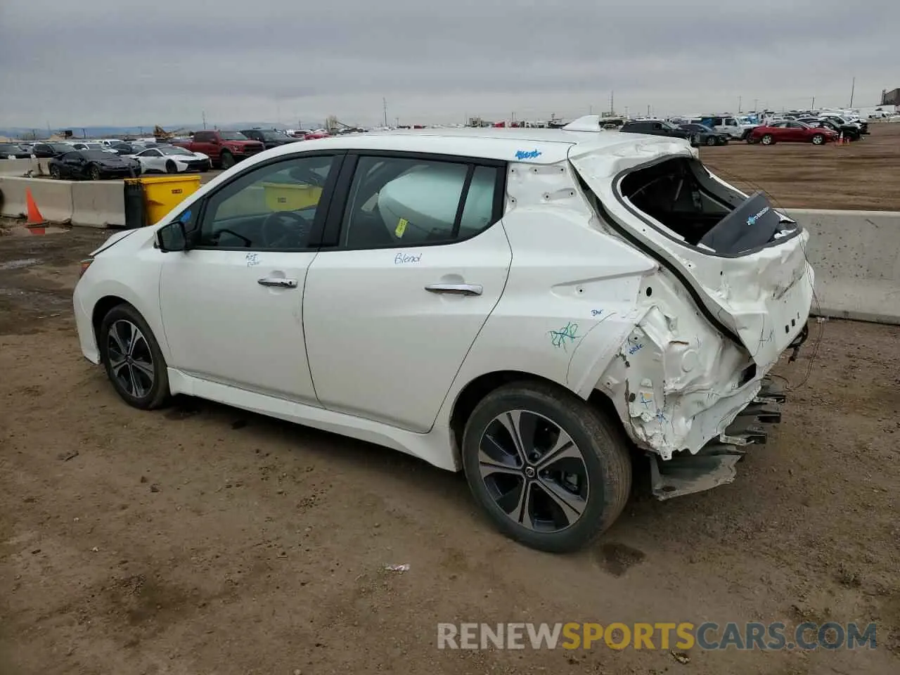 2 Photograph of a damaged car 1N4BZ1CV5NC563634 NISSAN LEAF 2022
