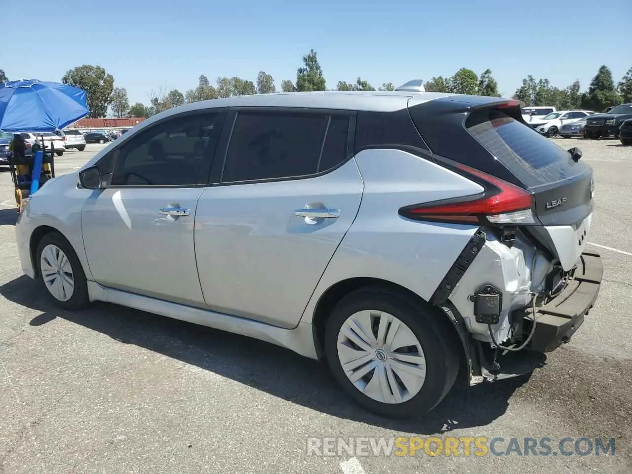 2 Photograph of a damaged car 1N4AZ1BV0PC555943 NISSAN LEAF 2023