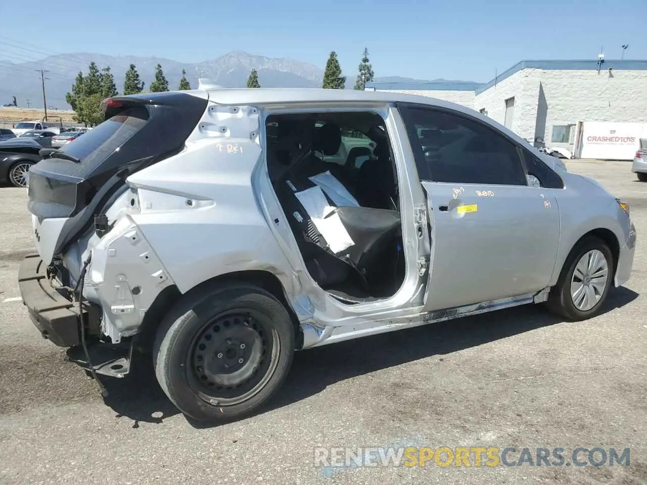 3 Photograph of a damaged car 1N4AZ1BV0PC555943 NISSAN LEAF 2023
