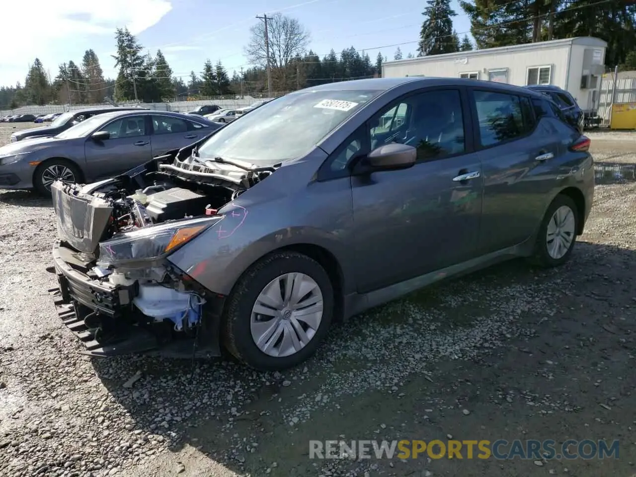 1 Photograph of a damaged car 1N4AZ1BV2PC555166 NISSAN LEAF 2023